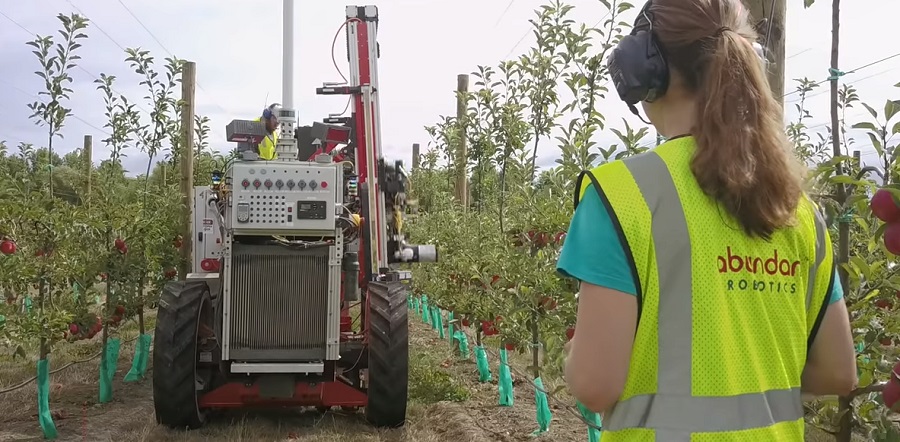 Robot szüreteli az almát Új-Zéland gyümölcsöseiben