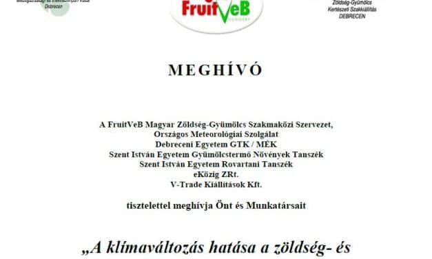 MEGHÍVÓ a 28. Farmer Expo Szakkiállítás Hortico Zöldség-Gyümölcs Szakmai Konferenciájára