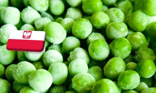 Lengyelország: 10%-kal nőtt a fagyasztott zöldborsó exportja