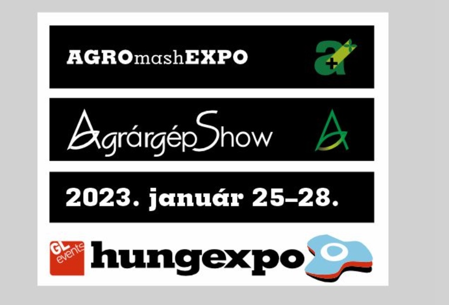 AGROmashEXPO: 2023. január 25-28., Budapest, Hungexpo
