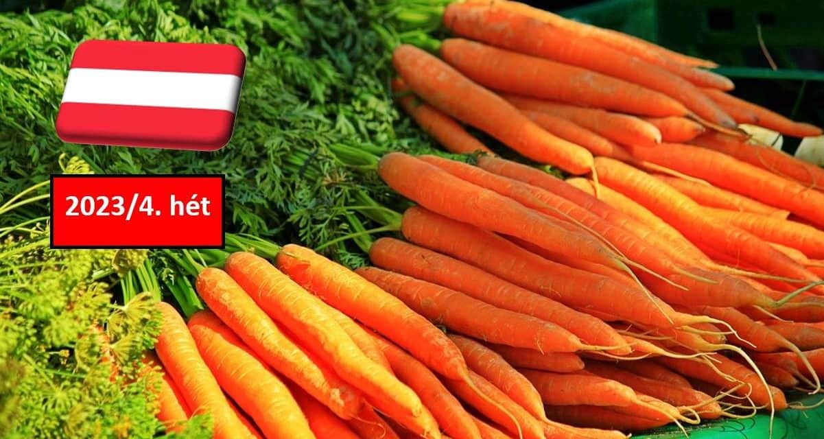 Ausztria: stabil maradt a sárgarépa ára