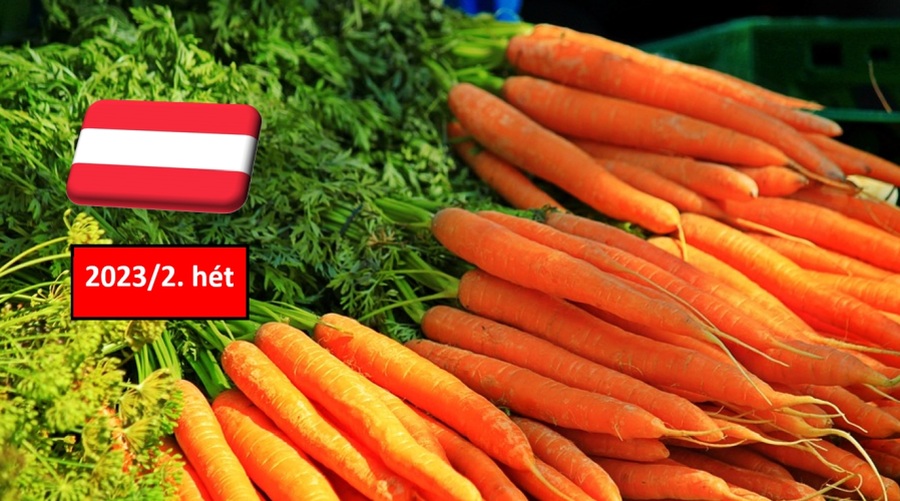 Ausztria: az ünnepek alatt emelkedett a sárgarépa ára