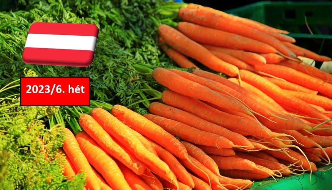 Ausztria: a 6. héten sem változott a sárgarépa ára