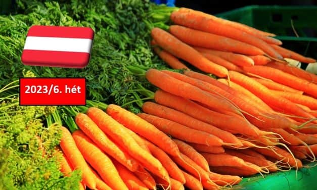 Ausztria: a 6. héten sem változott a sárgarépa ára