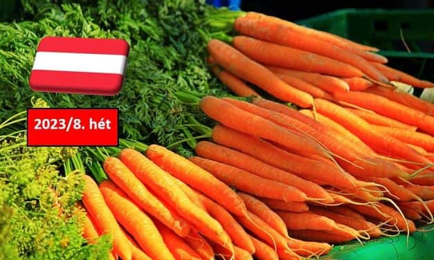 Ausztria: a 8. héten sem változott a sárgarépa ára