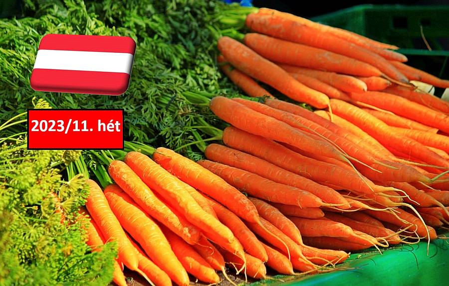 Ausztria: egyelőre megállt a sárgarépaárak emelkedése