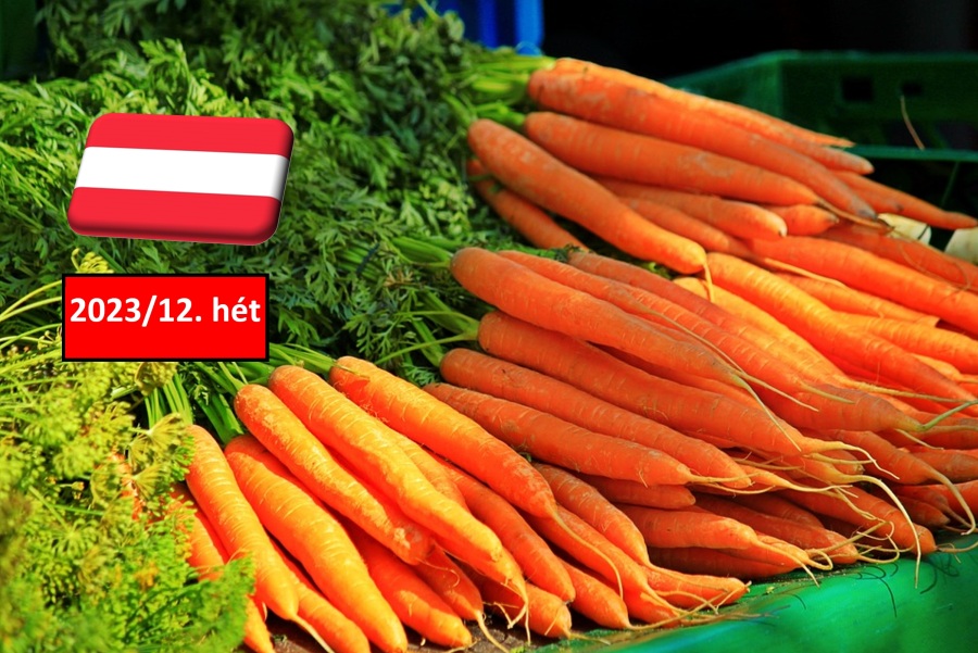 Ausztria: a 12. héten is stabil maradt a sárgarépa ára