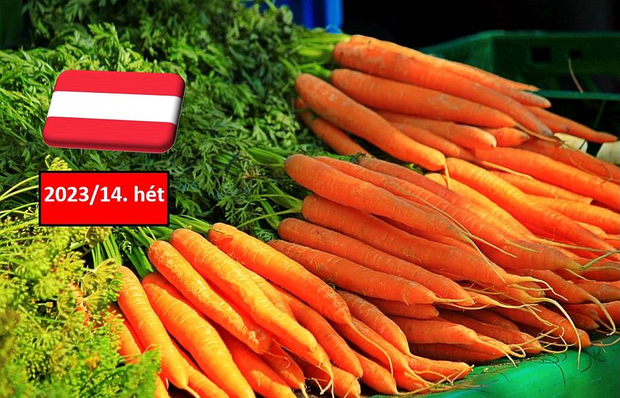 Ausztria: a 14. héten ismét drágult a sárgarépa a sógoroknál
