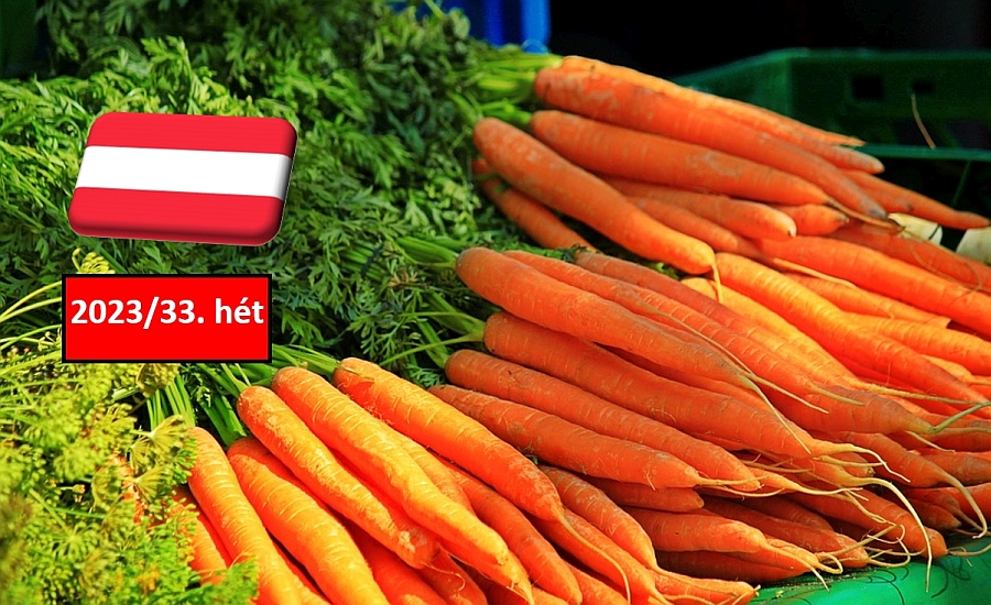 Ausztria: a 33. héten nem változott a sárgarépa ára a sógoroknál