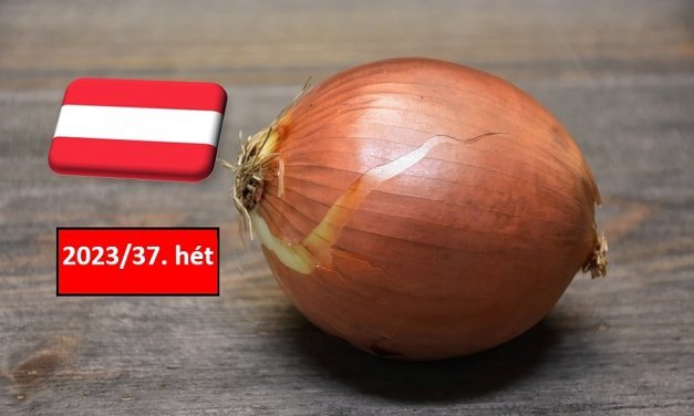 Ausztria: stabil maradt a vöröshagyma ára a 37. héten is