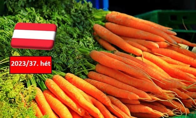 Ausztria: a 37. héten sem változott a sárgarépa ára a nagybani piacokon