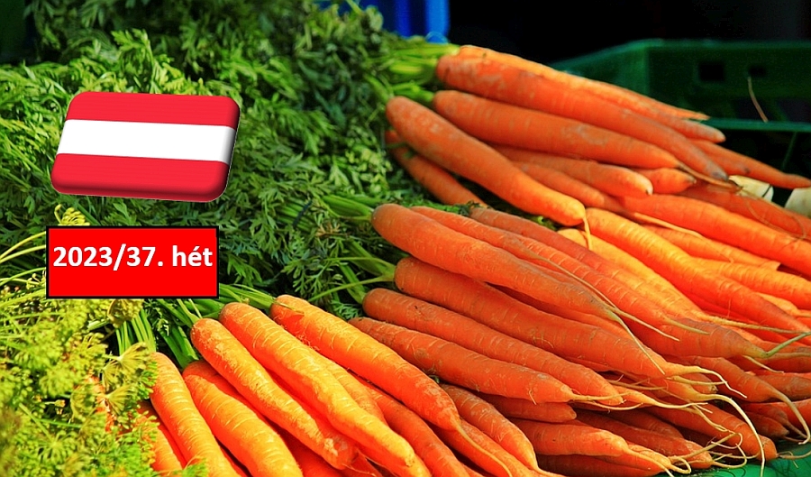 Ausztria: a 37. héten sem változott a sárgarépa ára a nagybani piacokon
