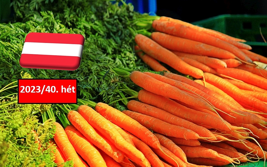 Ausztria: a 40. héten sem változott a sárgarépa ára a nagybani piacokon