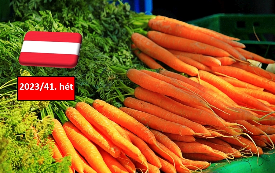 Ausztria: a 41. héten sem változott a sárgarépa ára a nagybani piacokon