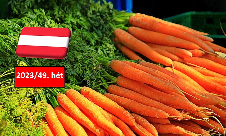 Ausztria: a 49. héten is stabil maradt a sárgarépa ára a nagybani piacokon