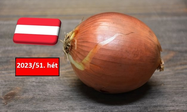 Ausztria: nem változott a vöröshagyma ára az 51. héten