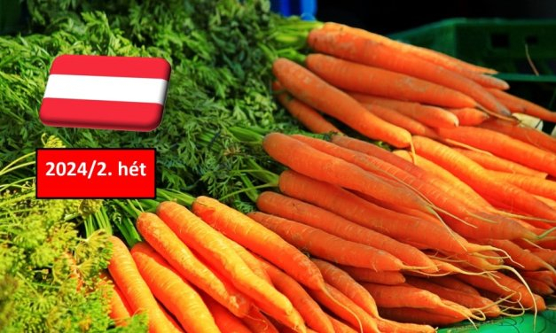 Ausztria: az újévet is a tavalyi árszinten kezdi a sárgarépa