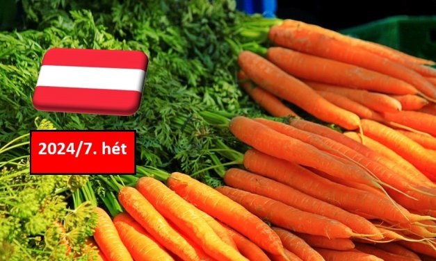 Ausztria: a 7. héten is kiegyensúlyozott maradt a sárgarépa piaca