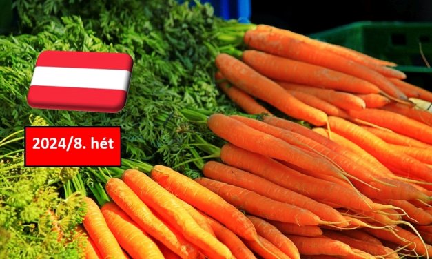 Ausztria: a 8. héten is stabil maradt a sárgarépa nagybani ára