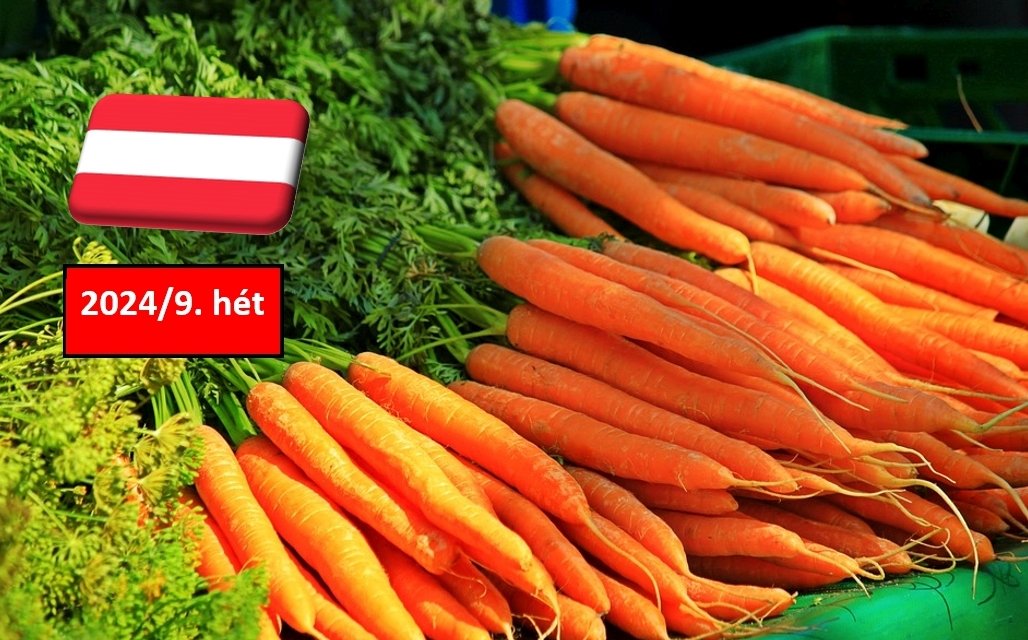 Ausztria: a 9. héten is stabil maradt a sárgarépa nagybani ára