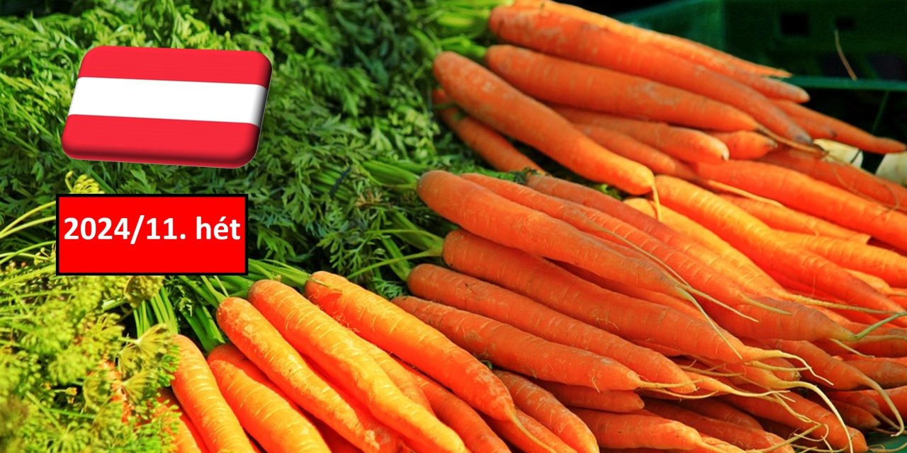 Ausztria: a 11. héten sem változott a sárgarépa nagybani ára