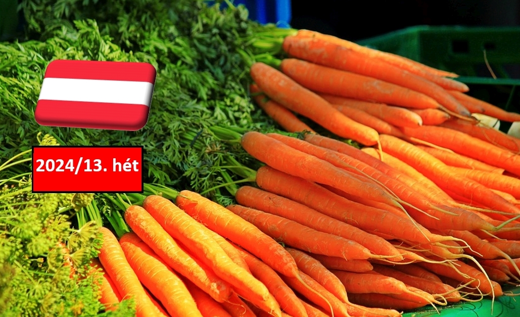 Ausztria: a 13. héten sem változott a sárgarépa nagybani ára