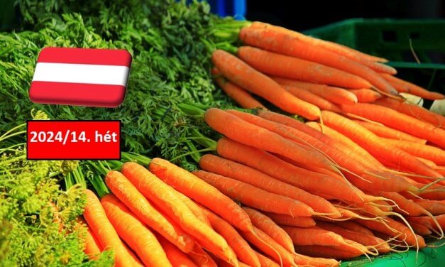 Ausztria: a 14. héten sem változott a sárgarépa nagybani ára