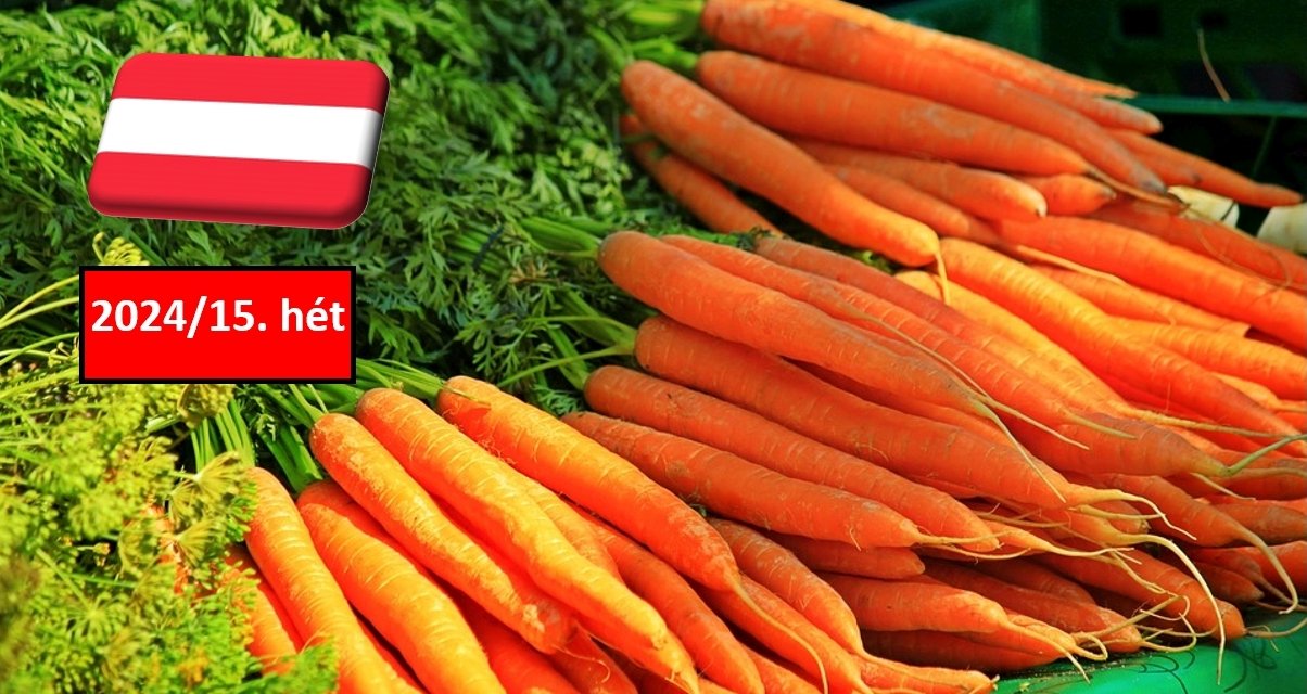 Ausztria: a 15. héten emelkedett a sárgarépa nagybani ára