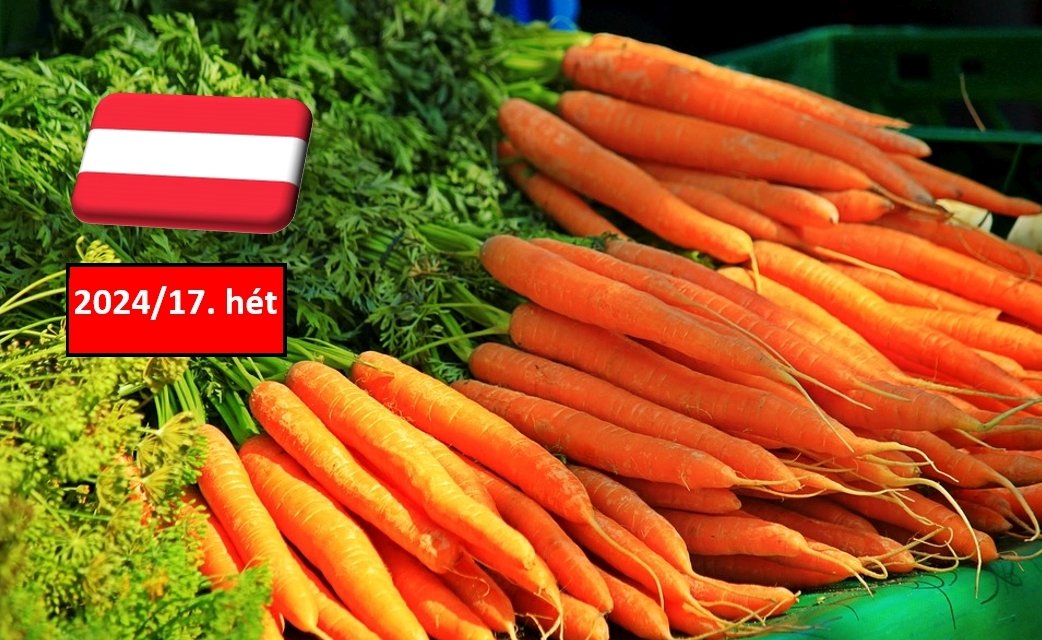 Ausztria: a 17. héten is stabil maradt a sárgarépa nagybani ára