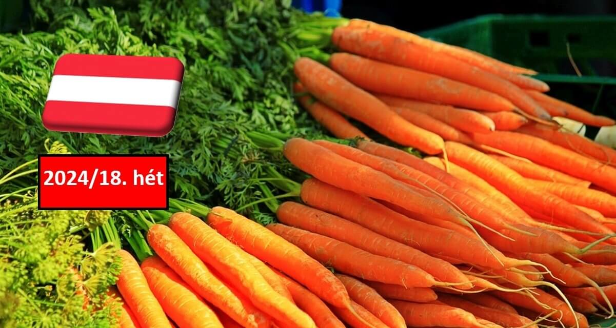 Ausztria: a 18. héten is stabil maradt a sárgarépa nagybani ára