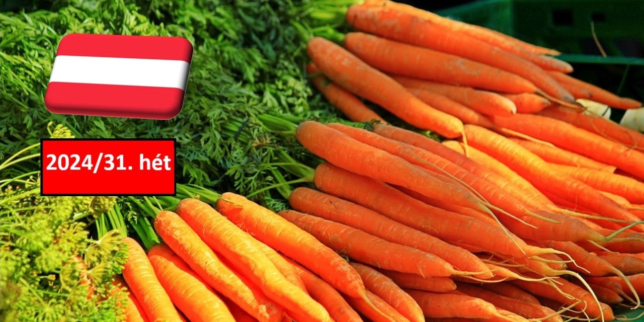 Ausztria: a 31. héten sem változott a sárgarépa ára