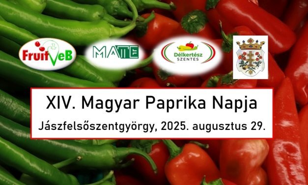 MEGHÍVÓ: XIV. Magyar Paprika Napja (Jászfelsőszentgyörgy, augusztus 29., péntek) 