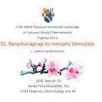 MEGHÍVÓ: 32. Barackvirágnap és metszési bemutató (Szatymaz, február 19.) 