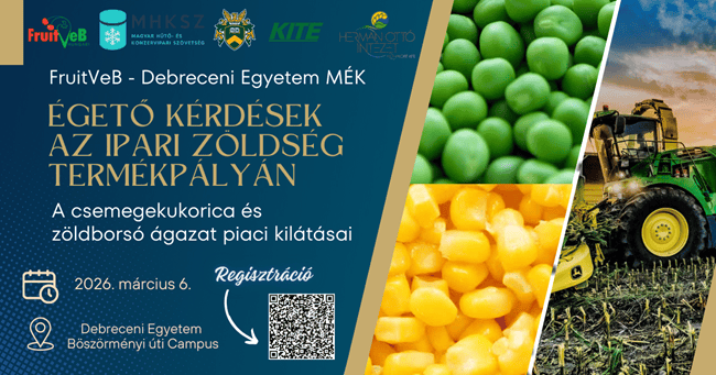 Égető kérdések az ipari zöldség termékpályán – konferencia (Debrecen, március 6., péntek) 